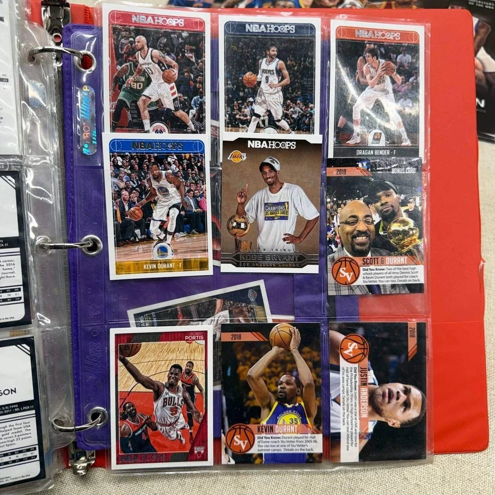 NBA Basketball Card Lot Panini Hoops Donruss Threads Rookie Cards Albums